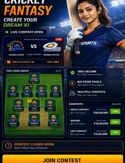 Hero11 (hero11) fantasy cricket & matchday visual 3